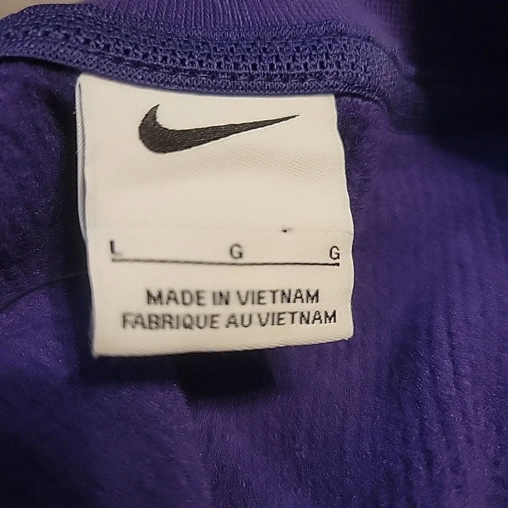 Nike Football‎ Coaches Waffle Knit Sweater Purple Men's Sz Large FJ9547-513 NEW